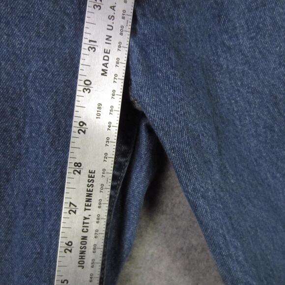 Levi's 550 Jeans Mens 44x32 Blue Relaxed Fit Tapered Leg Denim 5 Pocket Zip Fly - Picture 4 of 9